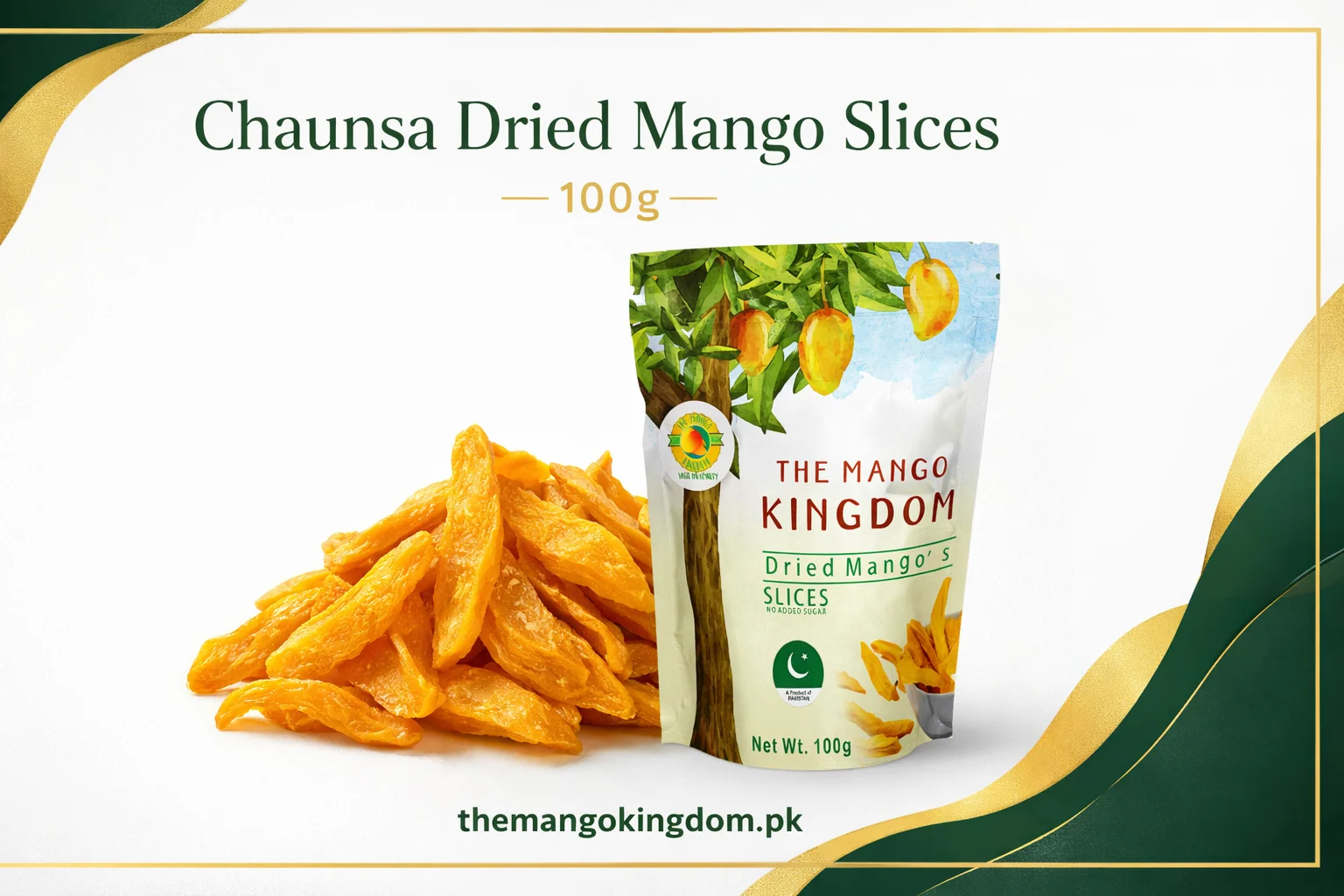 Dried Mango slices in Pakistan(100g) 1 100g dried mango slices in Pakistan
