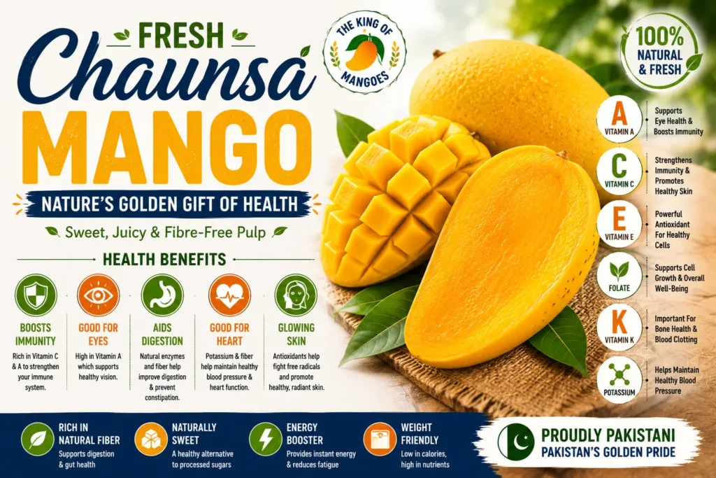 Chaunsa Mango Health Benefits – 7 Powerful Reasons to Eat Pakistan's Golden Fruit Daily 2 Fresh chaunsa mango health benefits
