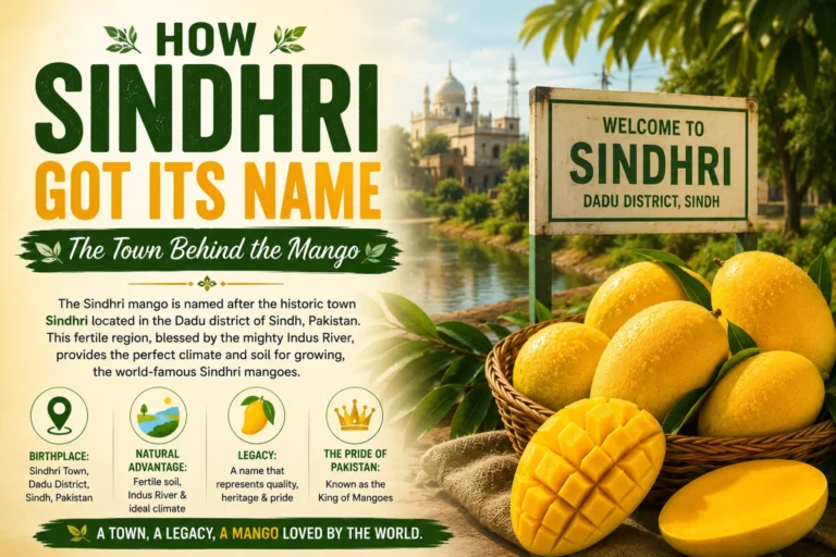 Sindhri Mango in English and Urdu — How to Identify Pakistan's King Mango 2 How Sindhri mango got its name from Sindh Pakistan