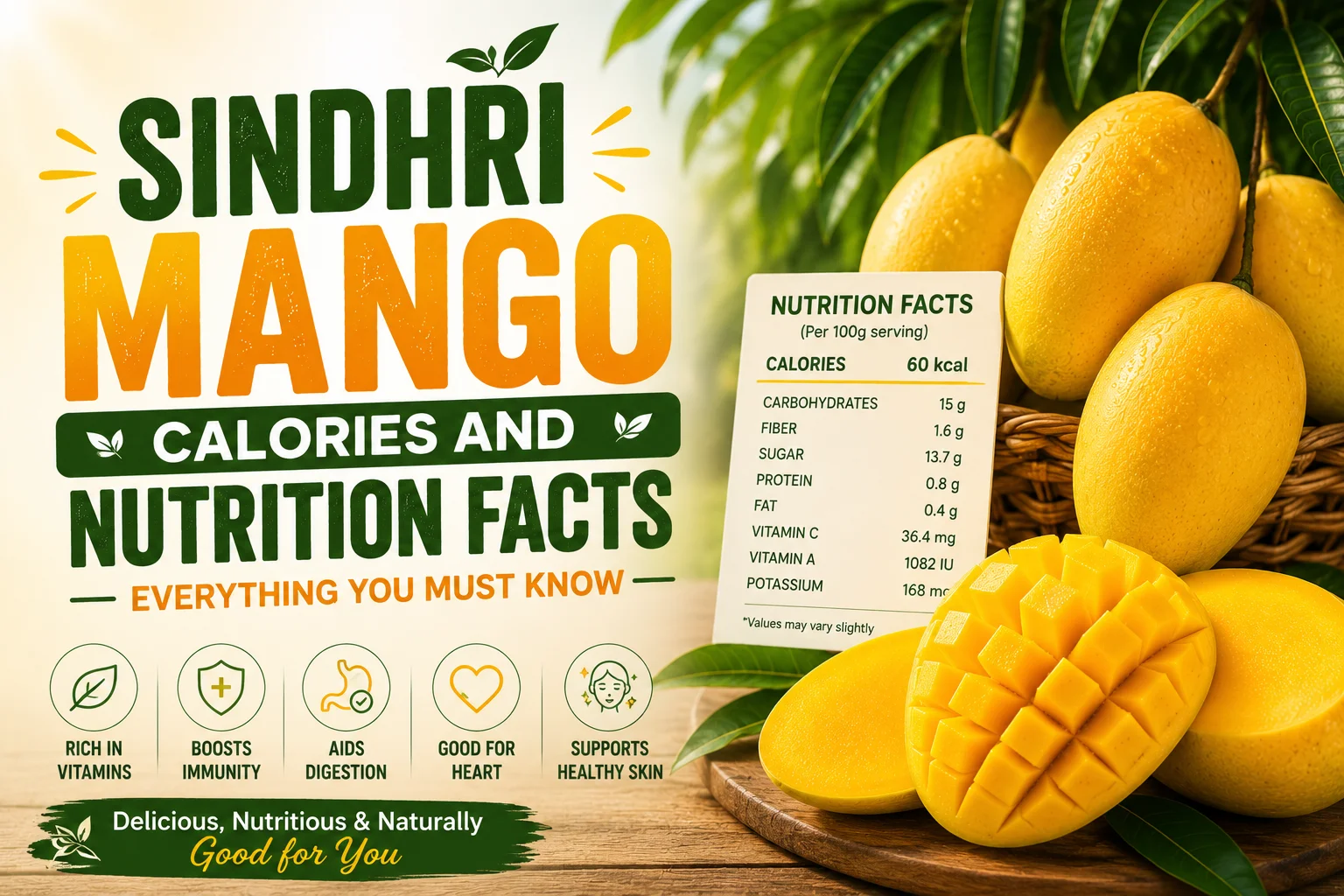 [Download the WEBP file](sandbox:/mnt/data/sindhri-mango-calories-nutrition.webp) **Alt Text:** Sindhri mango calories and nutrition facts infographic