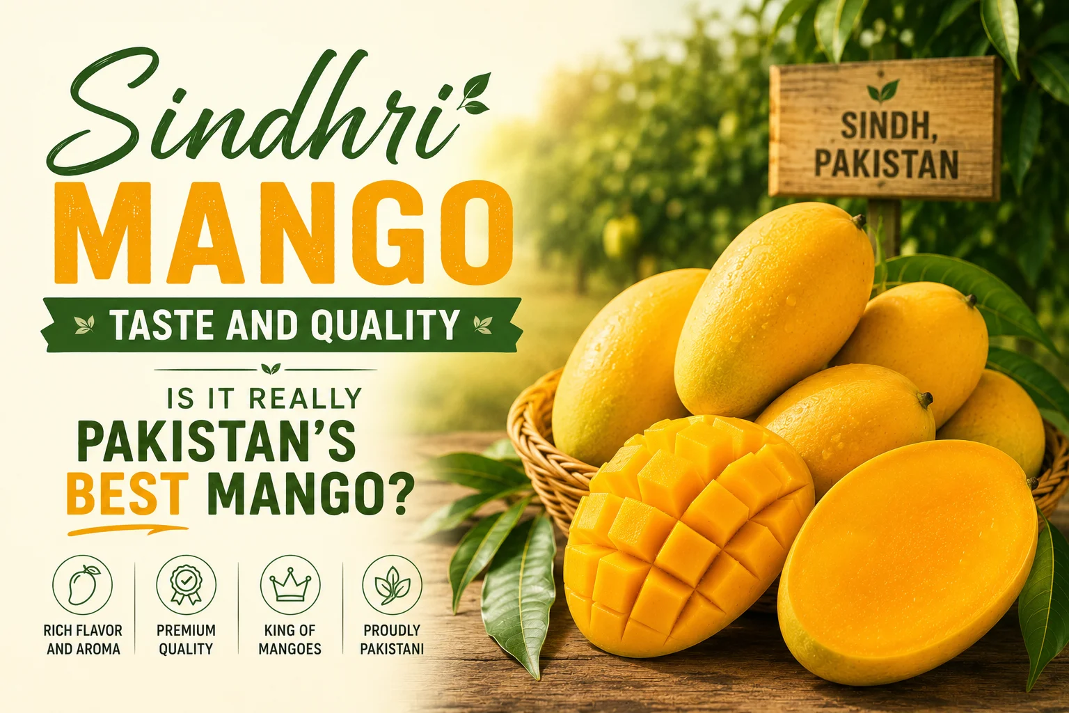 Sindhri mango taste and quality in Pakistan