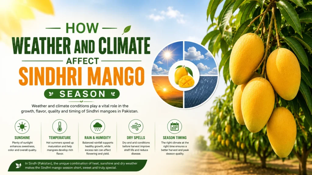 Sindhri Mango Season in Pakistan — Everything You Need to Know 3 Weather impact on Sindhri mango season