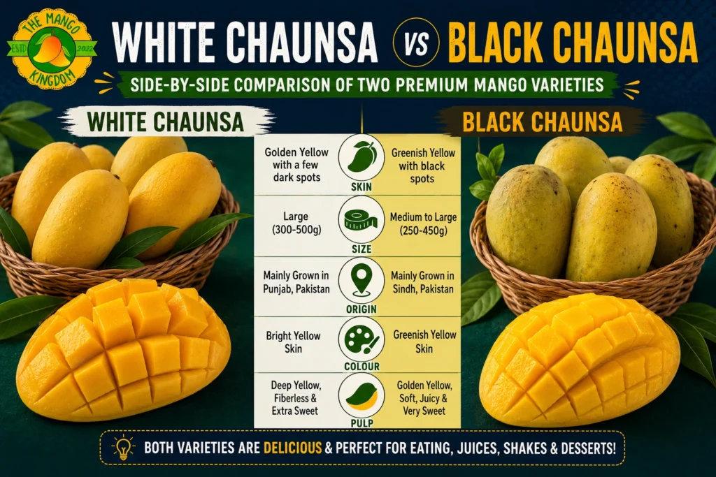 Chaunsa Mango vs Other Varieties – Complete Difference 2
white chaunsa vs black chaunsa